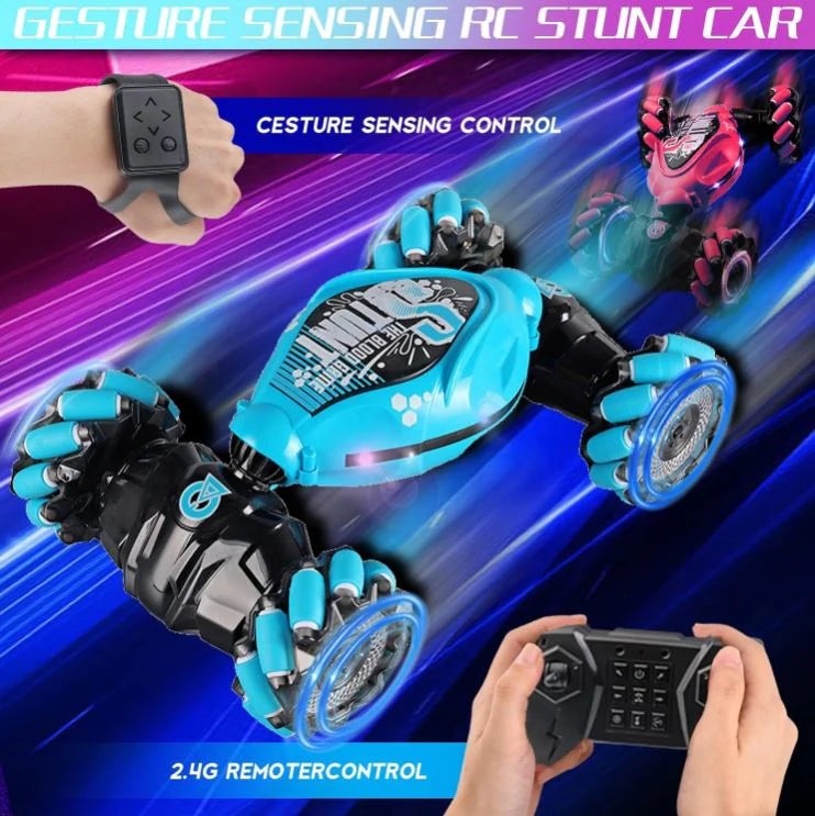 OrbiCar Max™: luces, música y giros 360° al mover tu mano 🎵💡