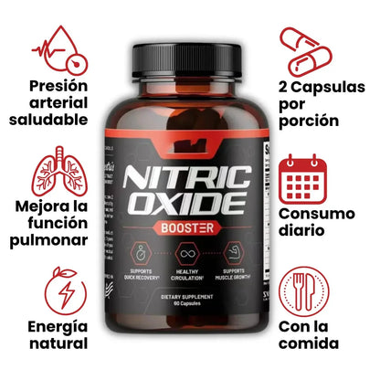 Óxido Nítrico Promax™💪 Rendimiento, energía y salud masculina🔥 (60 cápsulas)