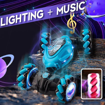 OrbiCar Max™: luces, música y giros 360° al mover tu mano 🎵💡