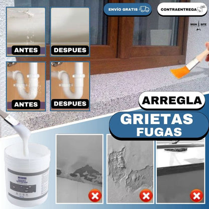 PEGAMENTO SELLADOR IMPERMEABLE TRANSPARENTE 500g+ UN REGALO 🎁