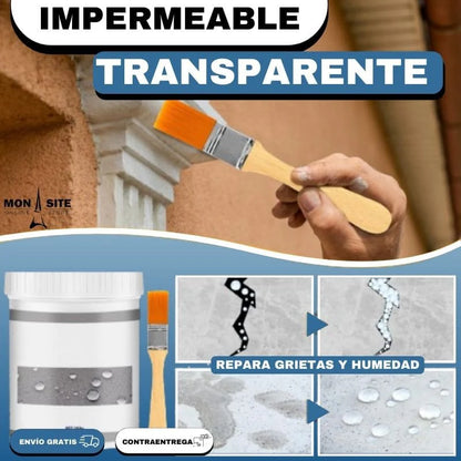 PEGAMENTO SELLADOR IMPERMEABLE TRANSPARENTE 500g+ UN REGALO 🎁