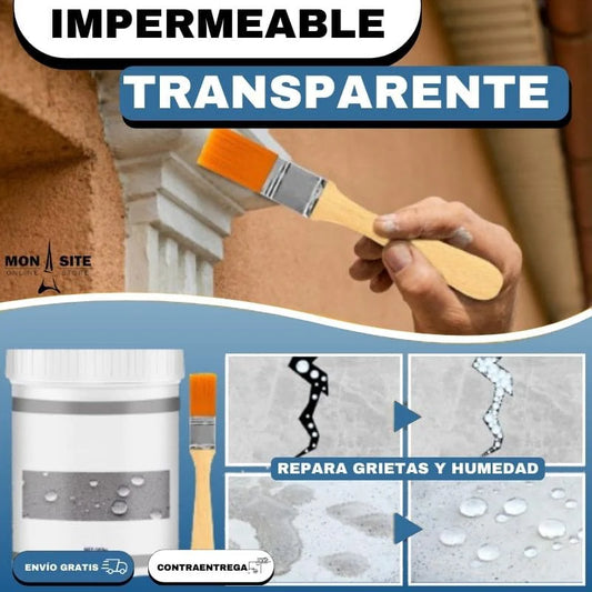 PEGAMENTO SELLADOR IMPERMEABLE TRANSPARENTE 500g+ UN REGALO 🎁