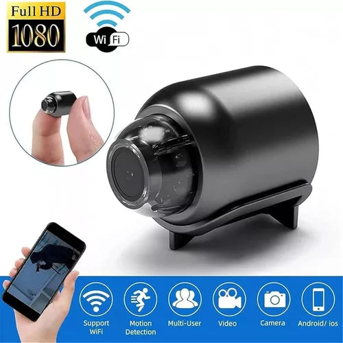 SpyVision™ – Mini Cámara Espía Full HD con Visión Nocturna y Detección de Movimiento