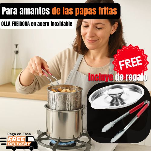 GoldenFry™ – Olla Freidora Premium para Papas Crujientes en Casa