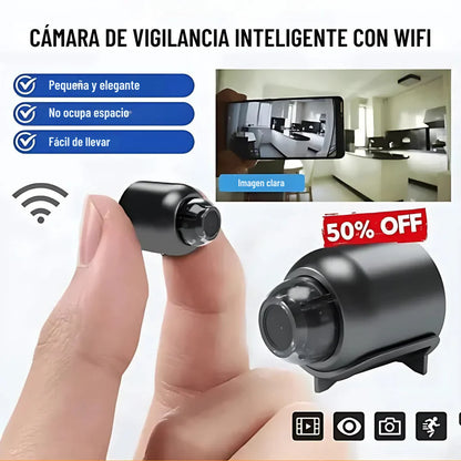 SpyVision™ – Mini Cámara Espía Full HD con Visión Nocturna y Detección de Movimiento
