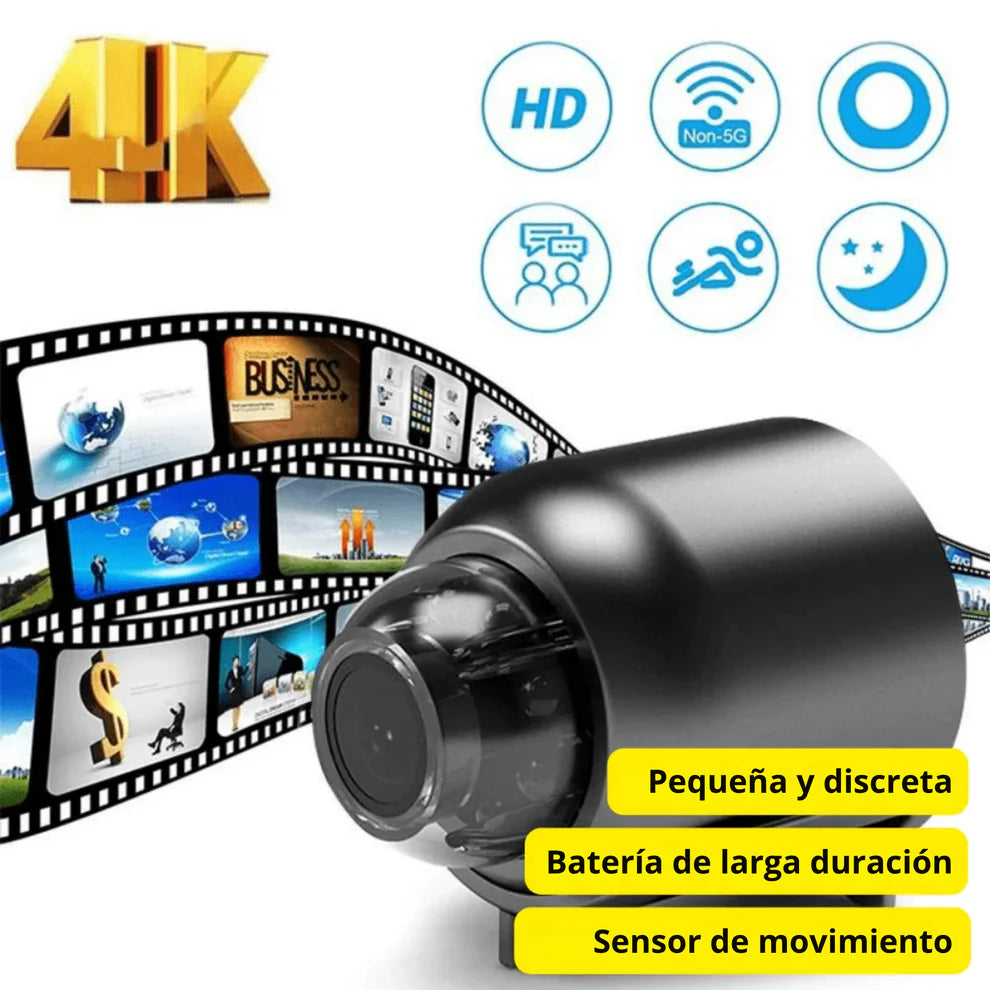 SpyVision™ – Mini Cámara Espía Full HD con Visión Nocturna y Detección de Movimiento