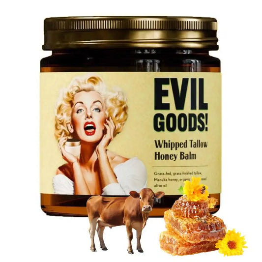 Sebo de res batido y bálsamo de miel de Manuka