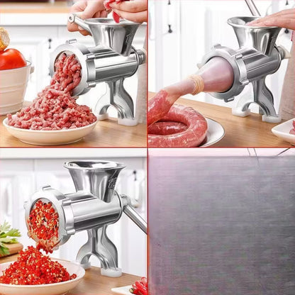 Molino de Carne Manual Prensa™ en Acero Inoxidable