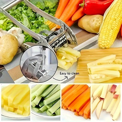 Cortador de Papas y Vegetales en Acero Inoxidable para una Eficiencia Inigualable.