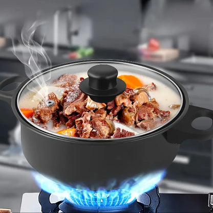 MarmoChef™Juego de Cocina 13 Piezas Antiadherente, Tapas de Vidrio
