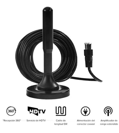 PAGA 1 LLEVATE 2 Antena TDT | TV Digital Ultra HD | Canales Gratis + REGALO