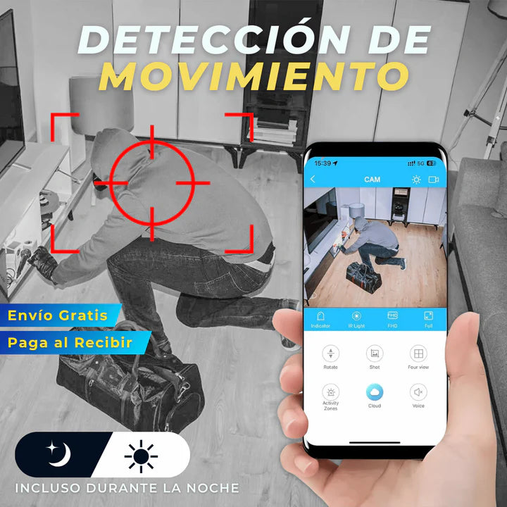 SpyVision™ – Mini Cámara Espía Full HD con Visión Nocturna y Detección de Movimiento